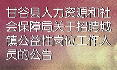 海晏县人力资源和社会保障局最新招聘信息全面解析